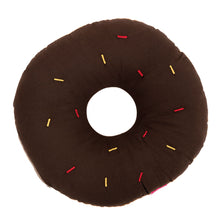 Cargar imagen en el visor de la galería, Cojín decorativo bordado Dona Chocolate