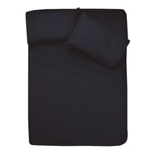 Cargar imagen en el visor de la galería, Juego de sábanas ultrasoft microfibra Negro