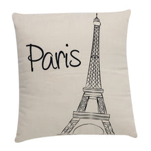 Cargar imagen en el visor de la galería, Cojín decorativo estampado Paris