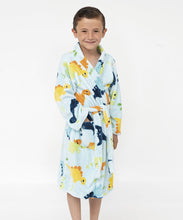 Cargar imagen en el visor de la galería, Bata supersoft Infantil Dinosbata supersoft, bata, bata de descanso, bata microfibra, bata calida, bata invierno, bata de lujo, bata infantil, bata para niños