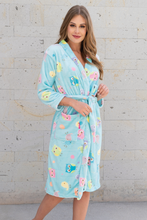 Cargar imagen en el visor de la galería, Bata descanso supersoft de microfibra Búhos