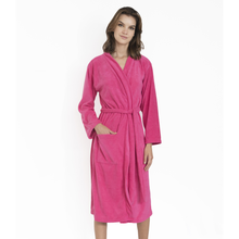 Cargar imagen en el visor de la galería, Bata de baño microfibra dama Rosa