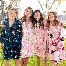 Cargar imagen en el visor de la galería, bata supersoft, bata, bata de descanso, bata microfibra, bata calida, bata invierno, bata de lujo, bata infantil, bata para niños