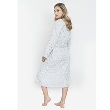 Cargar imagen en el visor de la galería, Bata descanso supersoft de microfibra Silver