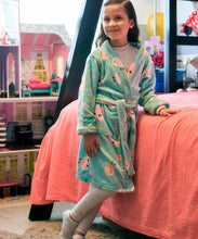 Cargar imagen en el visor de la galería, bata supersoft, bata, bata de descanso, bata microfibra, bata calida, bata invierno, bata de lujo, bata infantil, bata para niños