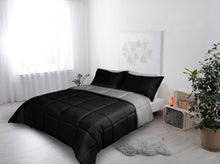Cargar imagen en el visor de la galería, Edredón doble vista reversible Black
