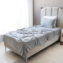 Cargar imagen en el visor de la galería, Juego de sábanas de camiseta 3 piezas individual Gris