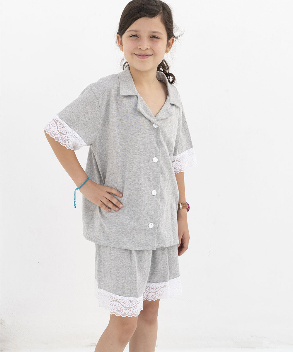 Pijama confort Gris infantil