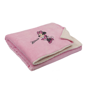 Frazada bordada sherpa ultrasuave Minnie