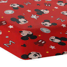 Cargar imagen en el visor de la galería, Juego de sábanas de camiseta 3 piezas individual Mickey
