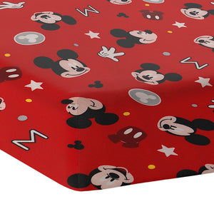 Juego de sábanas de camiseta 3 piezas individual Mickey